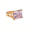 amethyst tranquility cocktail ring with pretty bridge band <span class='visuallyhidden'>Call, text 323-404-2959 for shopping help.</span>